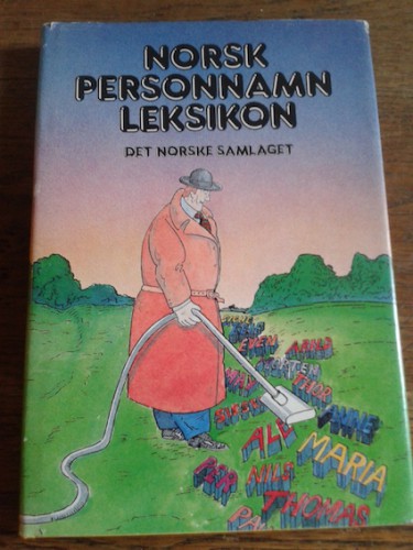 Portada del libro de NORSK PERSONNAMN LEKSIKON. Det norske samlaget