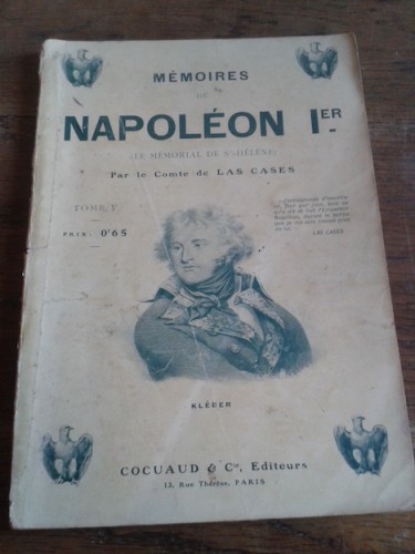 Portada del libro de Mémoires de Napoléon 1er (Le mémorial de Sainte-Hélène). Tome V