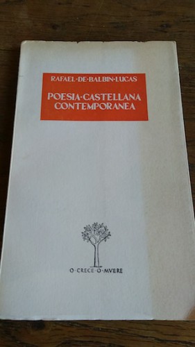 Portada del libro de POESIA CASTELLANA CONTEMPORANEA
