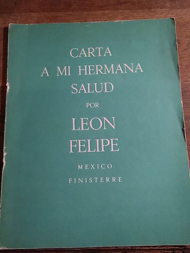Portada del libro de CARTA A MI HERMANA SALUD