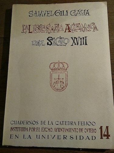 Portada del libro de LA LEXICOGRAFÍA ACADÉMICA DEL SIGLO XVIII