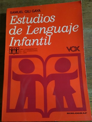 Portada del libro de ESTUDIOS DE LENGUAJE INFANTIL