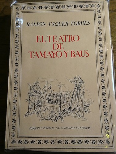 Portada del libro de EL TEATRO DE TAMAYO Y BAUS