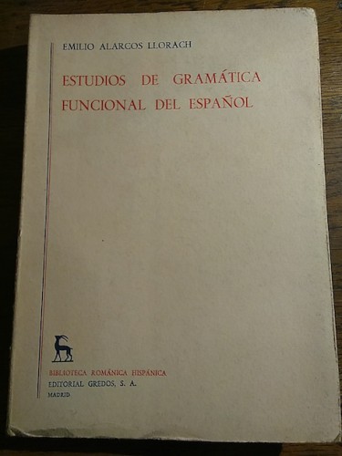Portada del libro de ESTUDIOS DE GRAMÁTICA FUNCIONAL DEL ESPAÑOL