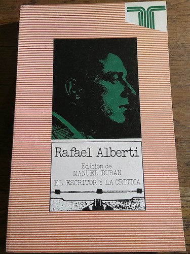 Portada del libro de RAFAEL ALBERTI