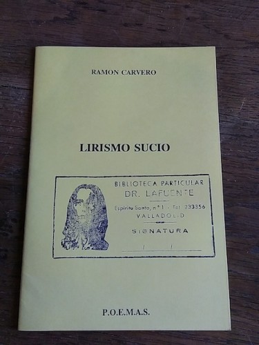 Portada del libro de LIRISMO SUCIO