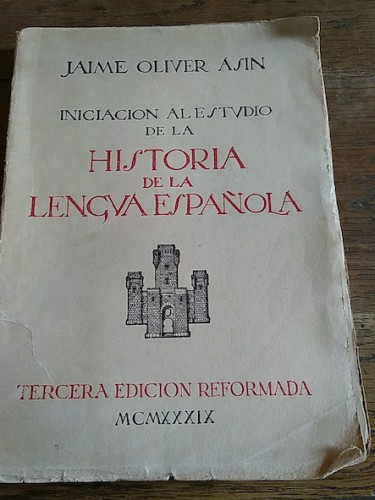 Portada del libro de INICACIÓN AL ESTUDIO DE LA HISTORIA DE LA LENGUA ESPAÑOLA