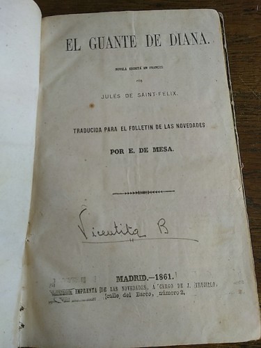 Portada del libro de EL GUANTE DE DIANA