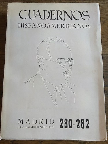 Portada del libro de CUADERNOS HISPANOAMERICANOS. 280-282 HOMENAJE A DÁMASO ALONSO