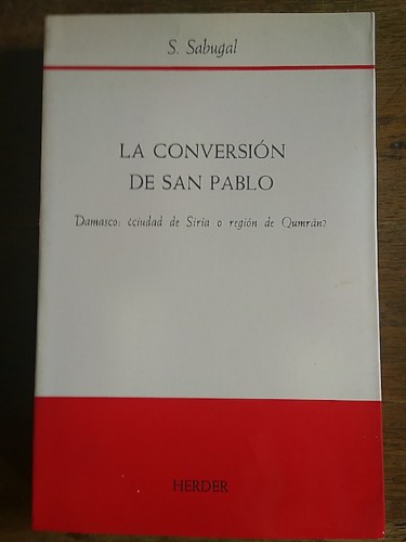 Portada del libro LA CONVERSIÓN DE SAN PABLO