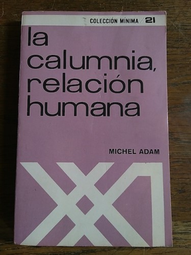 Portada del libro de LA CALUMNIA, RELACIÓN HUMANA