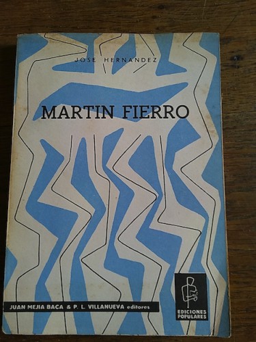 Portada del libro de MARTIN FIERRO