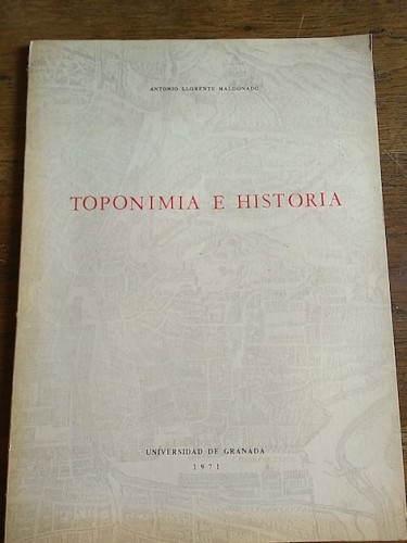 Portada del libro de TOPONIMIA E HISTORIA