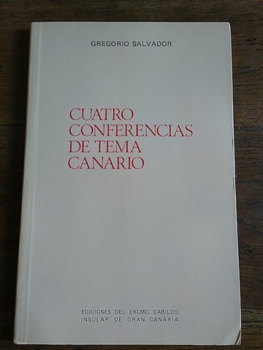 Portada del libro de CUATRO CONFERENCIAS DE TEMA CANARIO