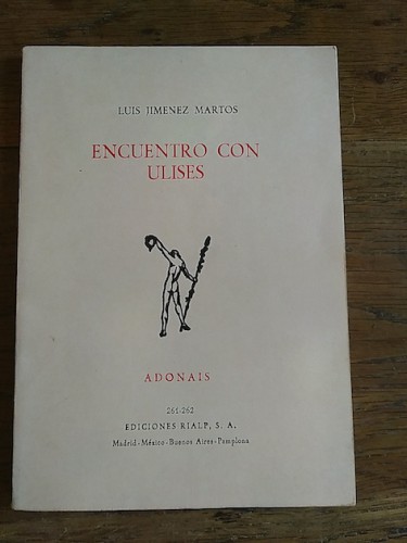 Portada del libro de ENCUENTRO CON ULISES