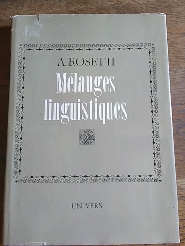 Portada del libro de MÉLANGES LINGUISTIQUES