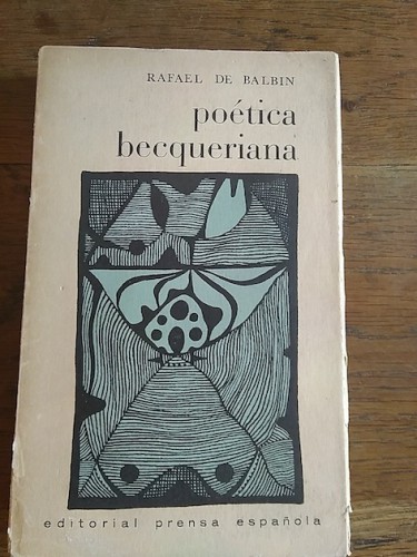 Portada del libro de POÉTICA BECQUERIANA