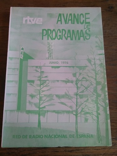 Portada del libro de RTVE AVANCE DE PROGRAMAS, junio de 1976