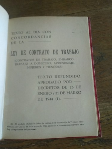 Portada del libro LEY DE CONTRATO DE TRABAJO (CONTRATOS DE TRABAJO, EMBARCO, TRABAJO A DOMICILIO, APRENDIZAJE, MUJERES...