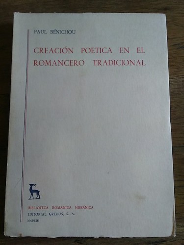 Portada del libro de CREACIÓN POÉTICA EN EL ROMANCERO TRADICIONAL