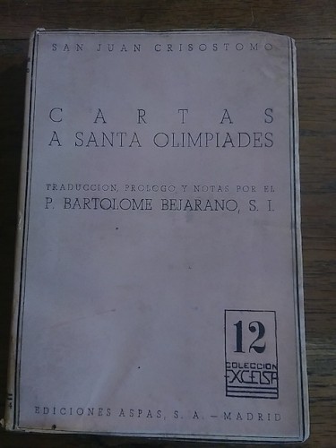 Portada del libro de CARTAS A SANTA OLIMPIADES