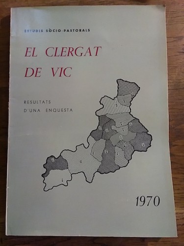 Portada del libro de EL CLERGAT DE VIC. Opinions i situació. Resultats d'una enquesta. Estudis socio-pastorals