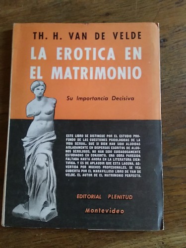 Portada del libro de LA ERÓTICA EN EL MATRIMONIO. Su importancia decisiva