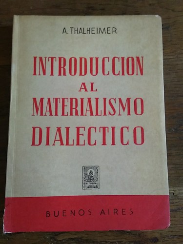Portada del libro INTRODUCCIÓN AL MATERIALISMO DIALÉCTICO