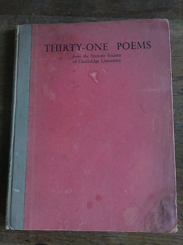 Portada del libro de THIRTY-ONE POEMS from the Spenser Society of Cambridge University. With a Commendatory by Sir Arthur...