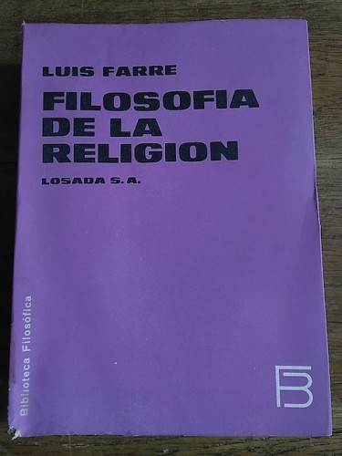 Portada del libro de FILOSOFÍA DE LA RELIGIÓN, sus problemas fundamentales