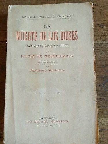 Portada del libro de LA MUERTE DE LOS DIOSES (LA NOVELA DE JULIANO EL APÓSTATA)