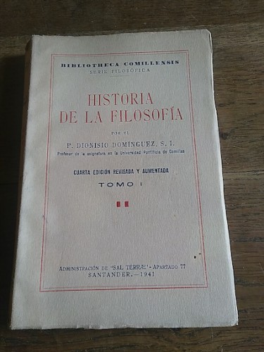 Portada del libro de HISTORIA DE LA FILOSOFÍA. TOMO I. 