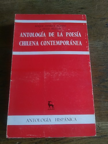 Portada del libro de ANTOLOGÍA DE LA POESÍA CHILENA CONTEMPORÁNEA