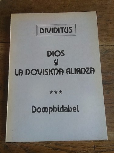 Portada del libro de DIVINITUS. DIOS Y LA NOVÍSIMA ALIANZA