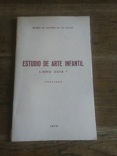 Portada del libro ESTUDIO DE ARTE INFANTIL. LIBRO GUÍA 1. PROFESOR. Barcelona Medieval