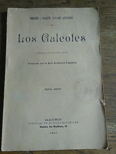 Portada del libro de LOS GALEOTES. Comedia en cuatro actos