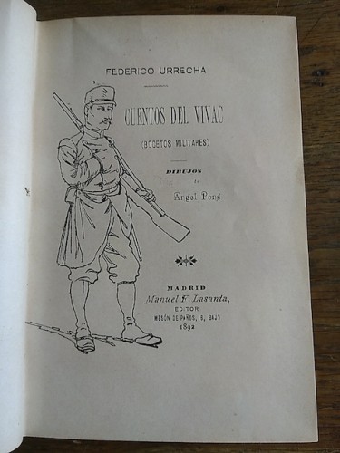 Portada del libro de CUENTOS DEL VIVAC (BOCETOS MILITARES)