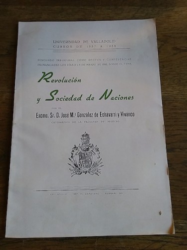 Portada del libro de REVOLUCIÓN Y SOCIEDAD DE NACIONES
