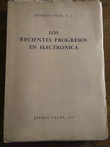 Portada del libro de LOS RECIENTES PROGRESOS EN ELECTRÓNICA