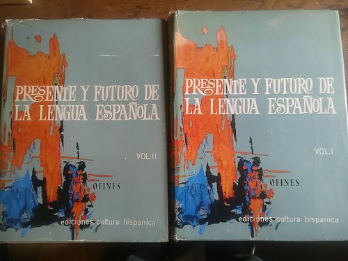 Portada del libro PRESENTE Y FUTURO DE LA LENGUA ESPAÑOLA (2 tomos). Actas de la asamblea de filología del I congreso...