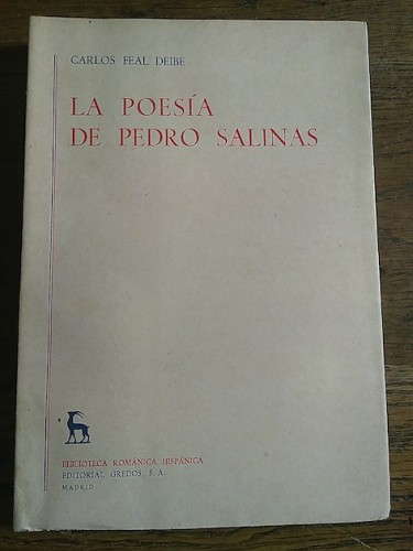 Portada del libro de LA POESÍA DE PEDRO SALINAS