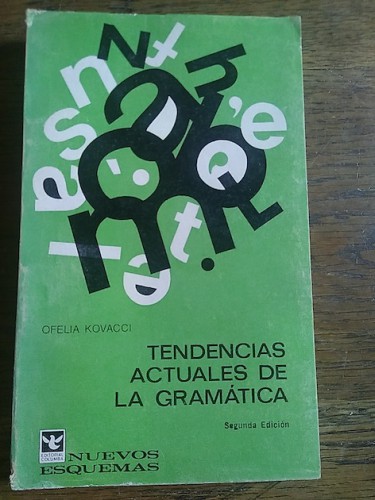 Portada del libro de TENDENCIAS ACTUALES DE LA GRAMÁTICA