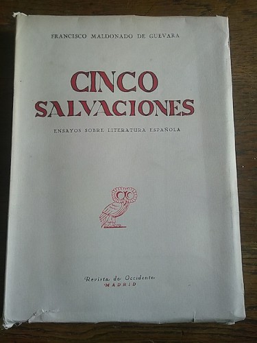 Portada del libro de CINCO SALVACIONES. Ensayos sobre literatura española