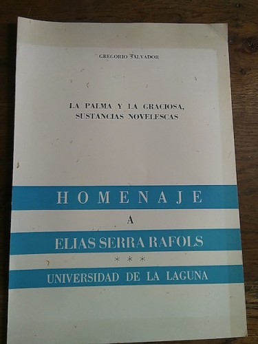 Portada del libro de LA PALMA Y LA GRACIOSA, SUSTANCIAS NOVELESCAS