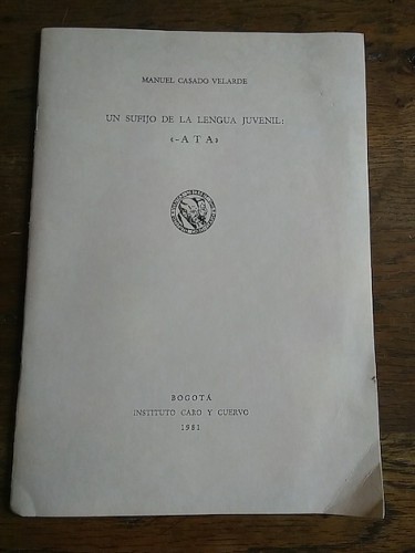 Portada del libro de EL SUFIJO DE LA LENGUA JUVENIL 