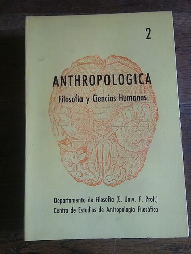 Portada del libro de ANTHROPOLOGICA. Filosofía y Ciencias humanas 2, 1974