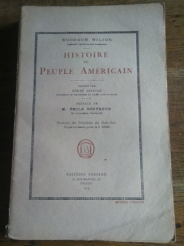 Portada del libro de HISTOIRE DU PEUPLE AMÉRICAIN. Septième livraison