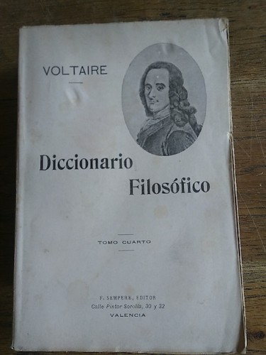 Portada del libro de DICCIONARIO FILOSÓFICO. Tomo cuarto