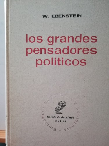 Portada del libro de GRANDES PENSADORES POLÍTICOS