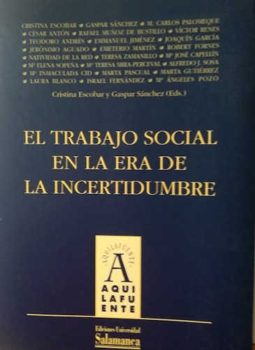 Portada del libro de EL TRABAJO SOCIAL EN LA ERA DE LA INCERTIDUMBRE. Actas del I Congreso de Estudiantes de Trabajo Social...